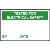 Tested For Electrical Safety Quality Control Labels