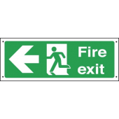 Vandal Resistant Fire Exit Arrow Left Signs