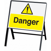 Danger Stanchion Hazard Warning Signs