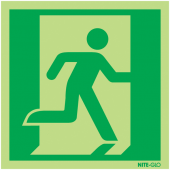 Nite-Glo Running Man Right Exit Sign