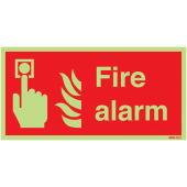 Nite-Glo Photo-luminescent Fire Alarm Signs