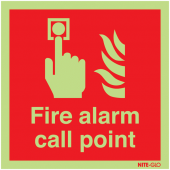 Nite-Glo Photo-luminescent Fire Alarm Call Point Signs