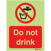 Do Not Drink Nite-Glo Sign