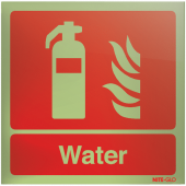 Nite-Glo Water Fire Extinguisher Acrylic Sign