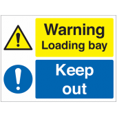 Warning Loading Bay Keep Out Rigid Polypropylene Signs