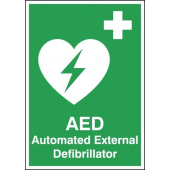 Tabletop Signs AED Automated External Defibrillator Tabletop Sign
