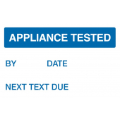 Appliance Tested Quality Control Label In Vinyl Cloth