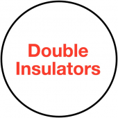 Double Insulators Electrical Plug Warning Label