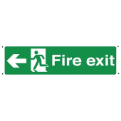 Vandal Resistant Fire Exit Sign With Arrow Left