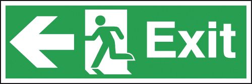 Exit Arrow left Signage