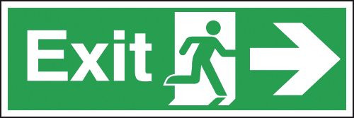 Exit Arrow Right Signage