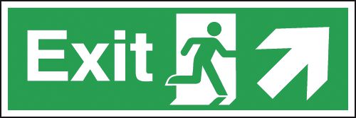 Exit Arrow Up Right Signage